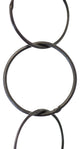 Brass Round Chandelier Chain, Various Finishes, 2 Sizes, Oil Bronzed Black, W25