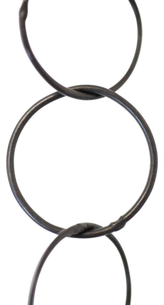 Brass Round Chandelier Chain, Various Finishes, 2 Sizes, Oil Bronzed Black, W25
