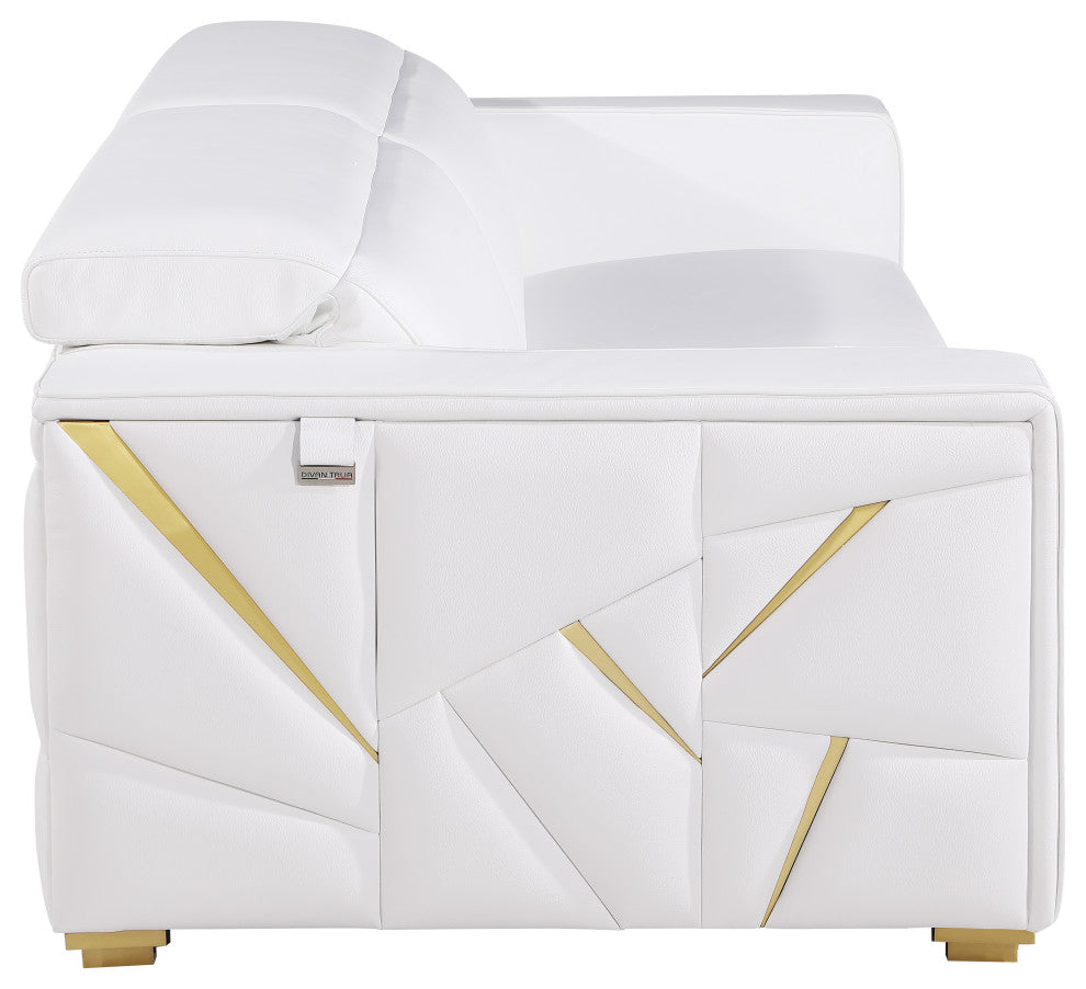 Carlo Top Grain Italian Leather  Loveseat