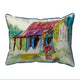 Betsy Drake Barn & Geranium Large Indoor/Outdoor Pillow 16x20