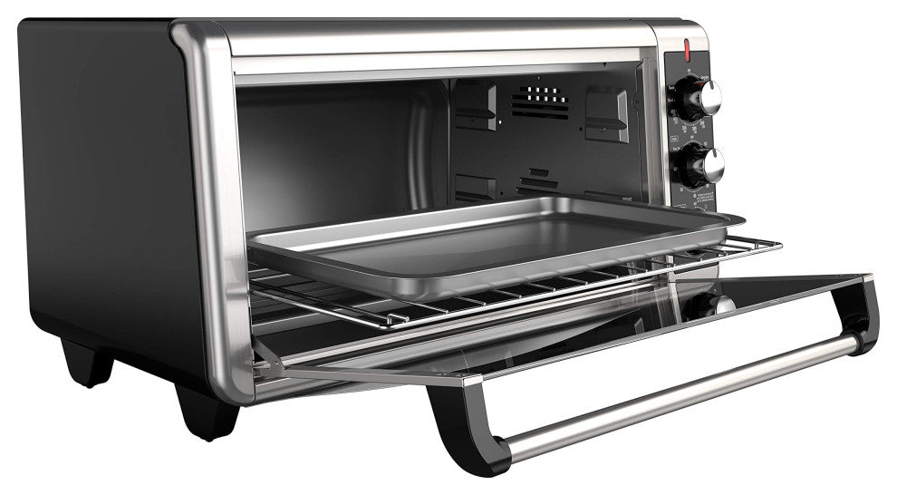 TO3250XSB 8-Slice Extra Wide Convection Countertop Toaster Oven, Includes Bake
