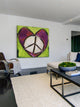 "Peace Heart" Painting Print on Canvas by Tori Campisi