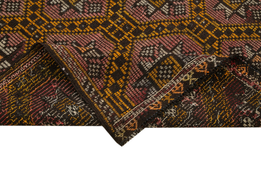 Rug N Carpet - Handwoven Anatolian 5' 10'' x 10' 8'' Unique Wool Kilim Rug