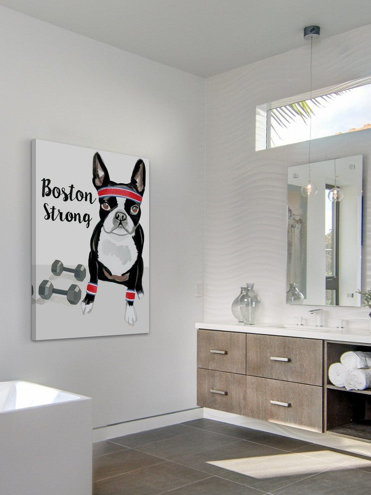 "Strong Terrier" Print on Wrapped Canvas by Molly Rosner
