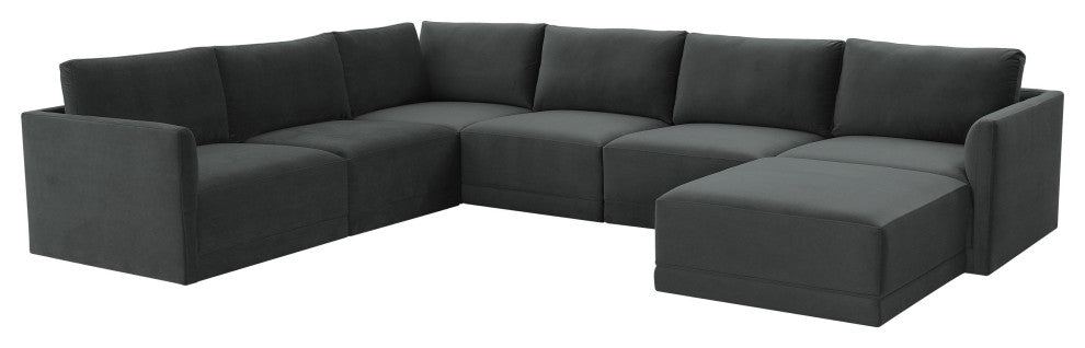 Willow Charcoal Modular Large Chaise Sectional