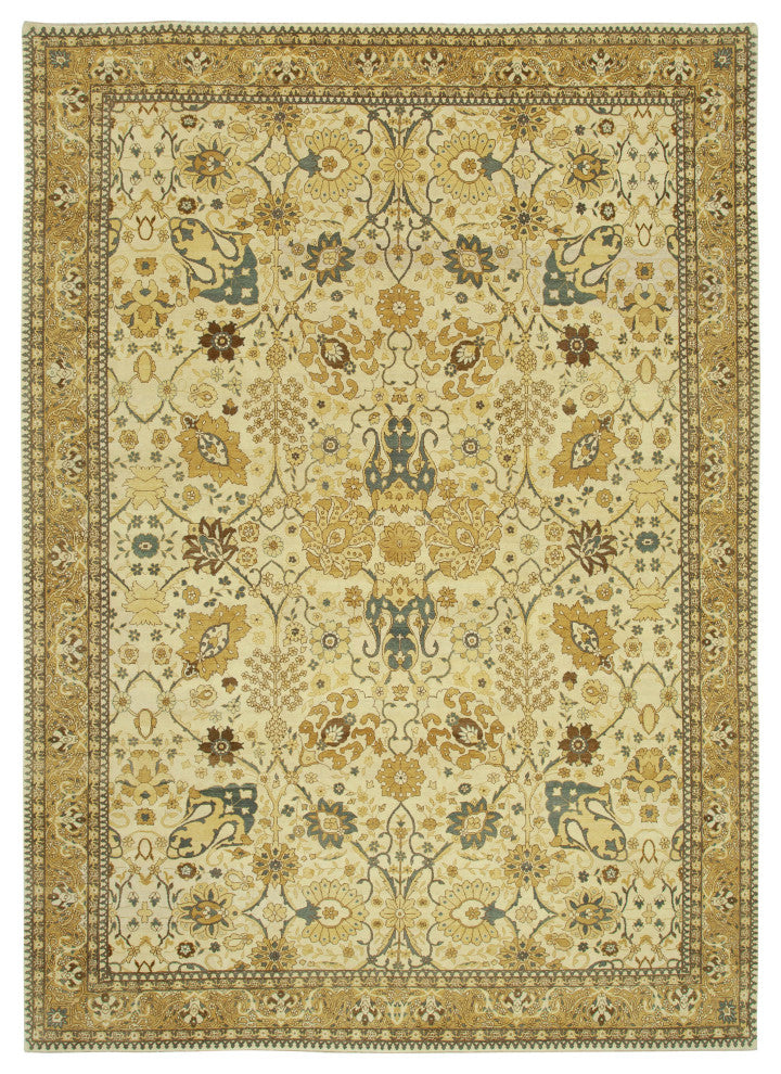 Rug N Carpet - Handwoven Oriental 9' 10" x 14' 1" Soft Oushak Area Rug