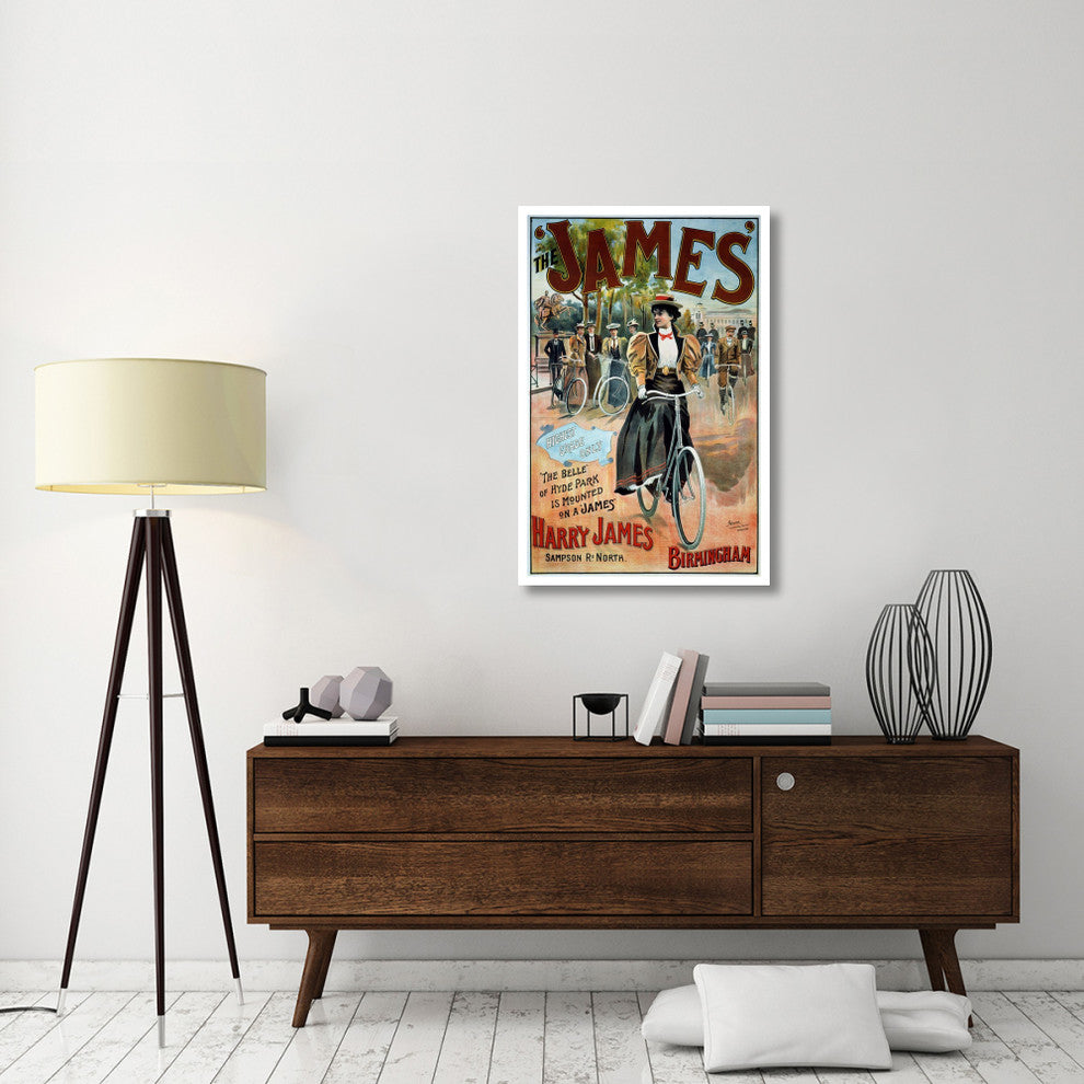 "The "˜James"™ Bicycle" Digital Paper Print by G. Moore, 28"x42"