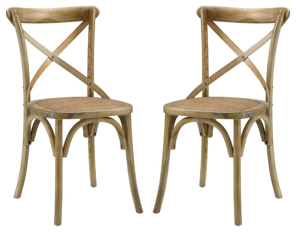 Gear Dining Side Chairs, Natural, Set of 2