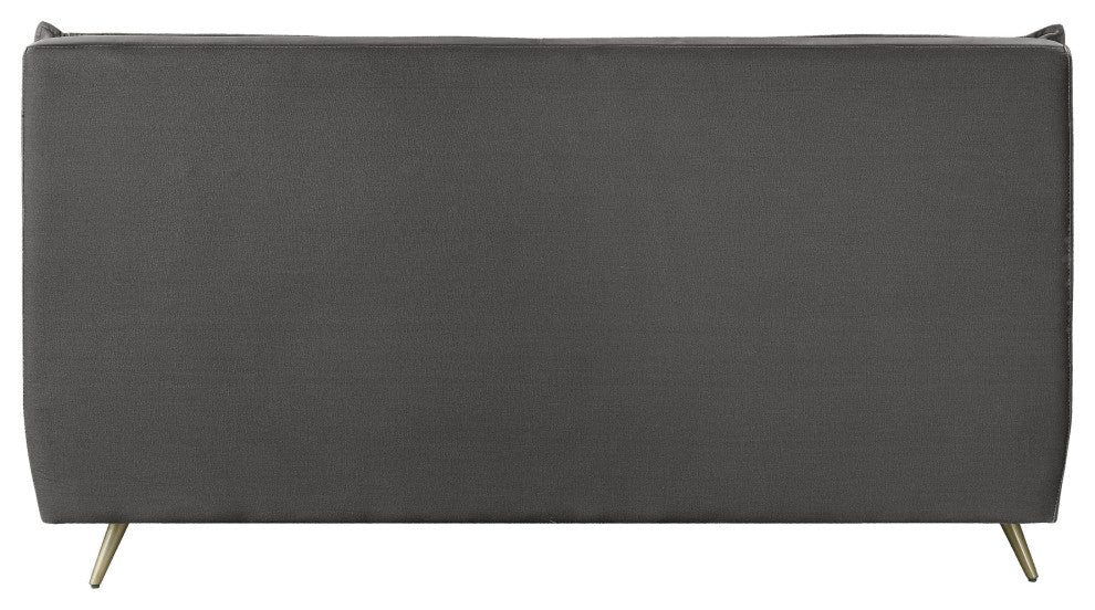 Acme Doris Queen Bed Gray Top Grain Leather