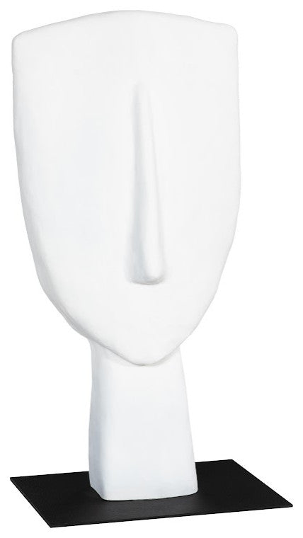 Cycladic Head Sculpture, Classic, White, Small