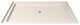 Single Threshold Shower Base, Biscuit Color Center Drain