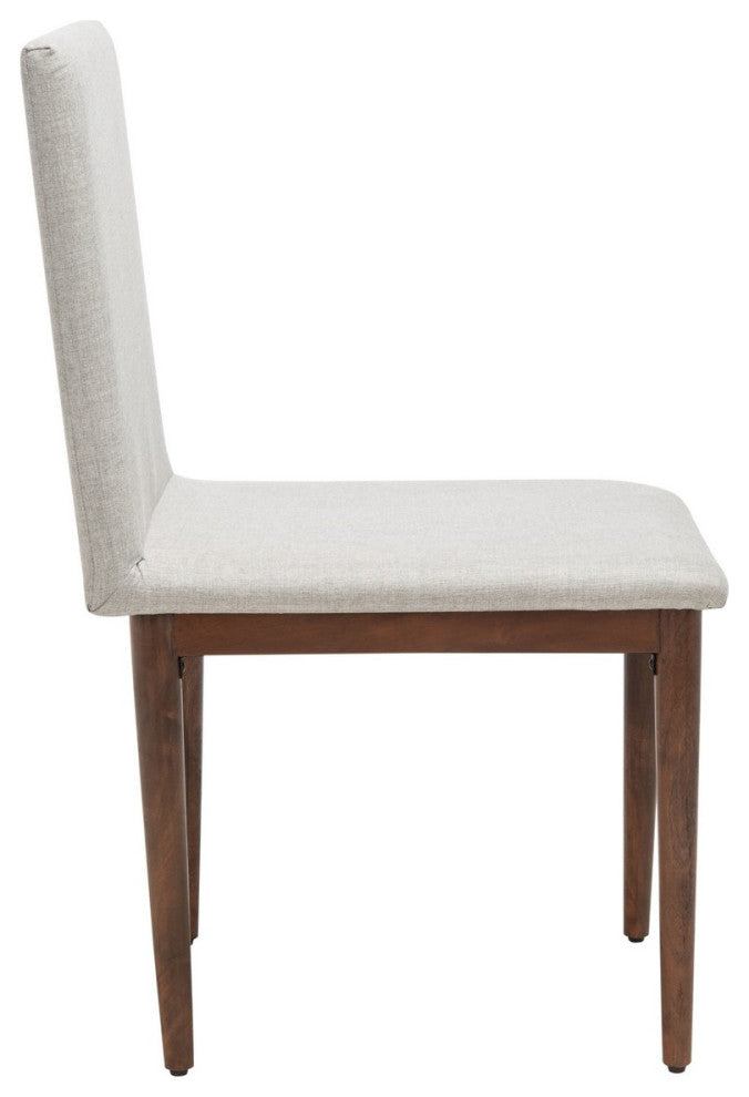 Safavieh Couture Milana Dining Chair Walnut/Light Grey