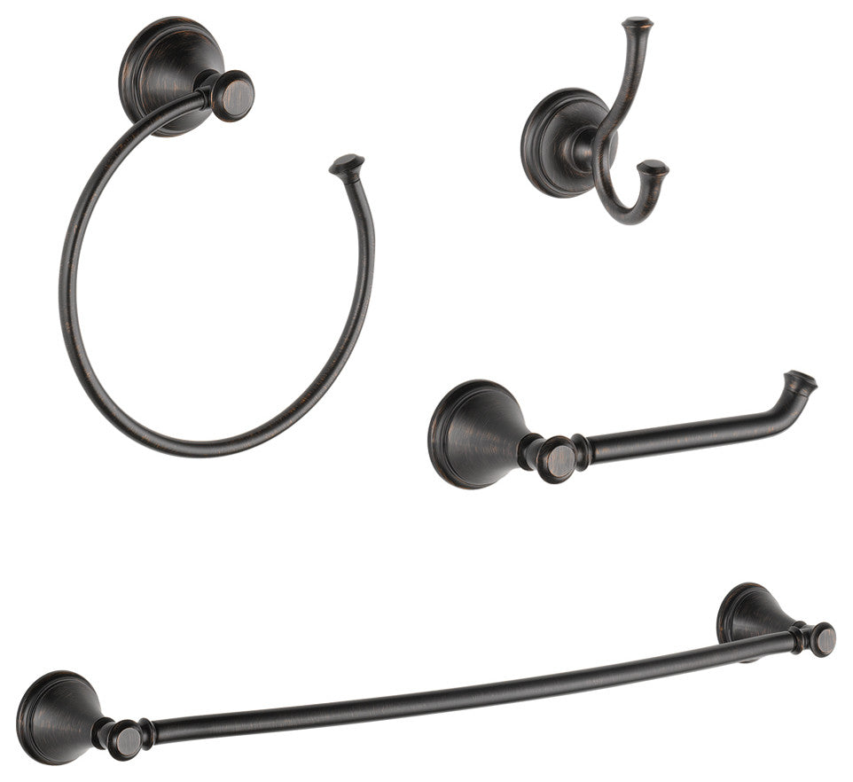 Delta Cassidy 4-Piece Accessory Kit, Venetian Bronze