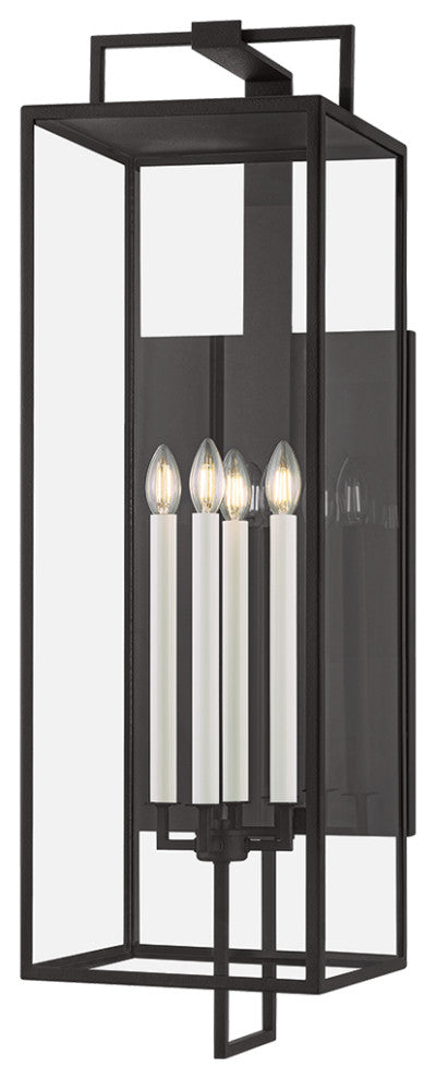 Troy Lighting Beckham Exterior Wall Sconce Forged Iron