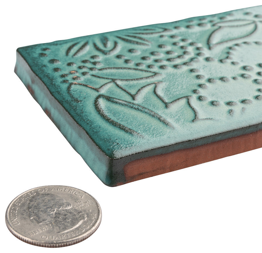 Antic Feelings Ceramic Subway Wall Tile, Lava Verde