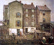 Robert Spencer Three Houses, 20"x25" Gallery Wrapped Canvas Print