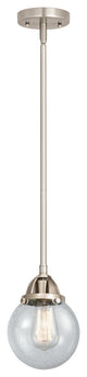 Beacon Mini Pendant, Brushed Satin Nickel, Seedy, Seedy