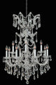 Artistry Lighting Alexandria Collection Hanging Crystal Chandelier 26x38, Chrome