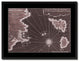 Sicily West Aegadian Islands Vintage Vivid Sepia Map Canvas, 28"x37"