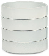Stone Lain Bao Stoneware Pasta Bowl Set of 4, Blue-Grey