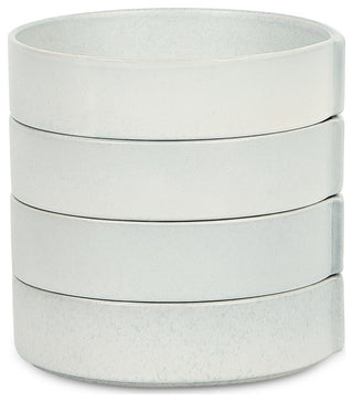Stone Lain Bao Stoneware Pasta Bowl Set of 4, Blue-Grey