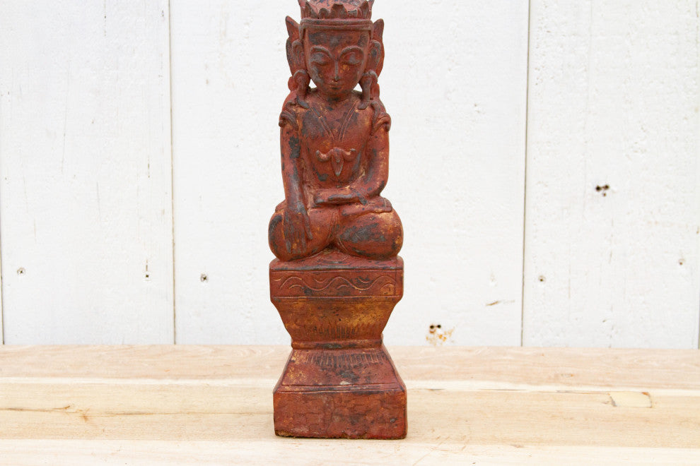 Vintage Thai Carved Buddha