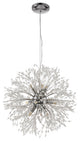 Modern Crystal Firework Sputnik Chandelier, Chrome, 9 Light
