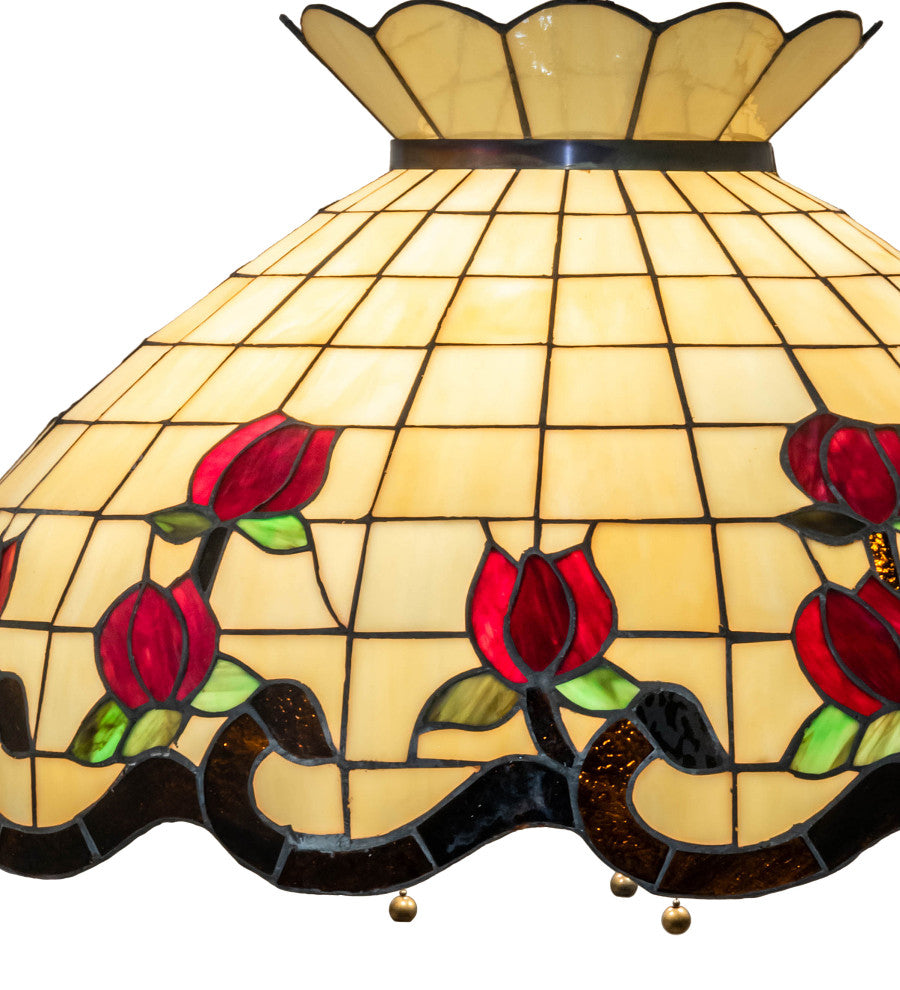 23 Wide Roseborder Pendant