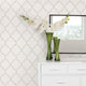 Moroccan Peel and Stick Vinyl Wallpaper, Beige, 24"x108"