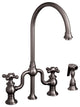 Twisthaus Bridge Faucet With Long Gooseneck Swivel Spout