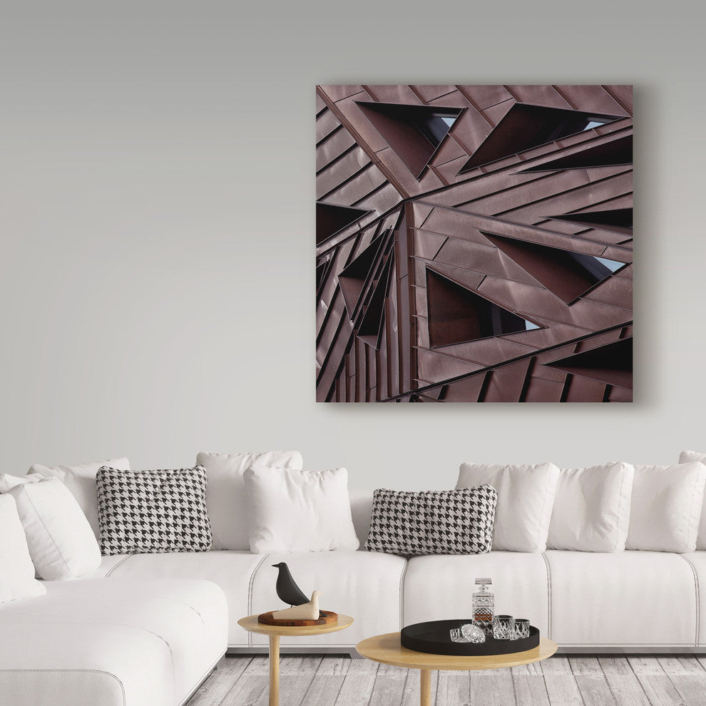 Yvette Depaepe 'Urban Asymmetry' Canvas Art, 14"x14"