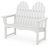 Polywood Classic Adirondack 48" Bench, White