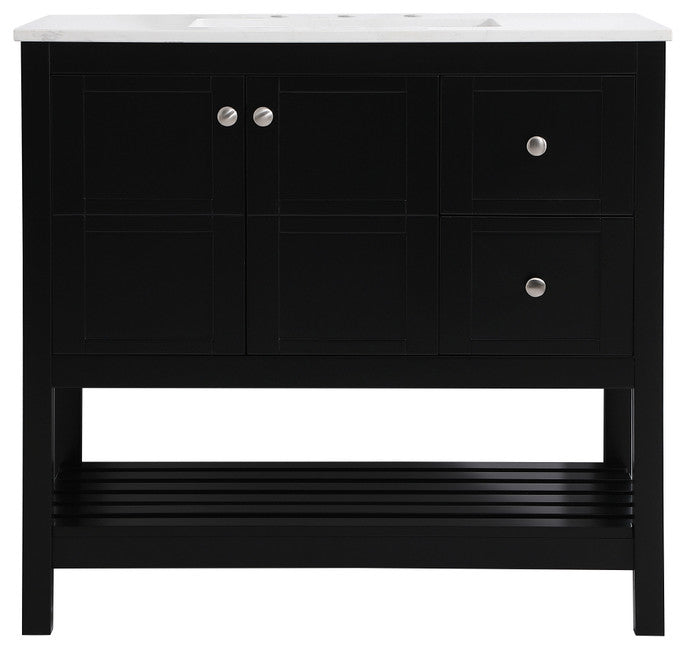 Tucker Black 36" Single Sink Bathroom Vanity