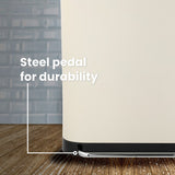 Kitchen 16-Gallon Double-Bucket Step Trash Can With Odor Filter and Lid Support