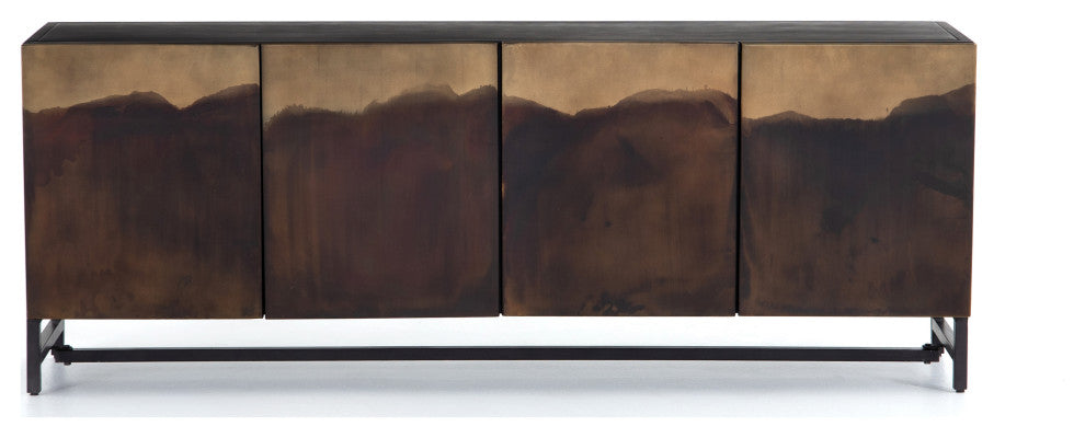 Stormy Media Console, Aged Brown