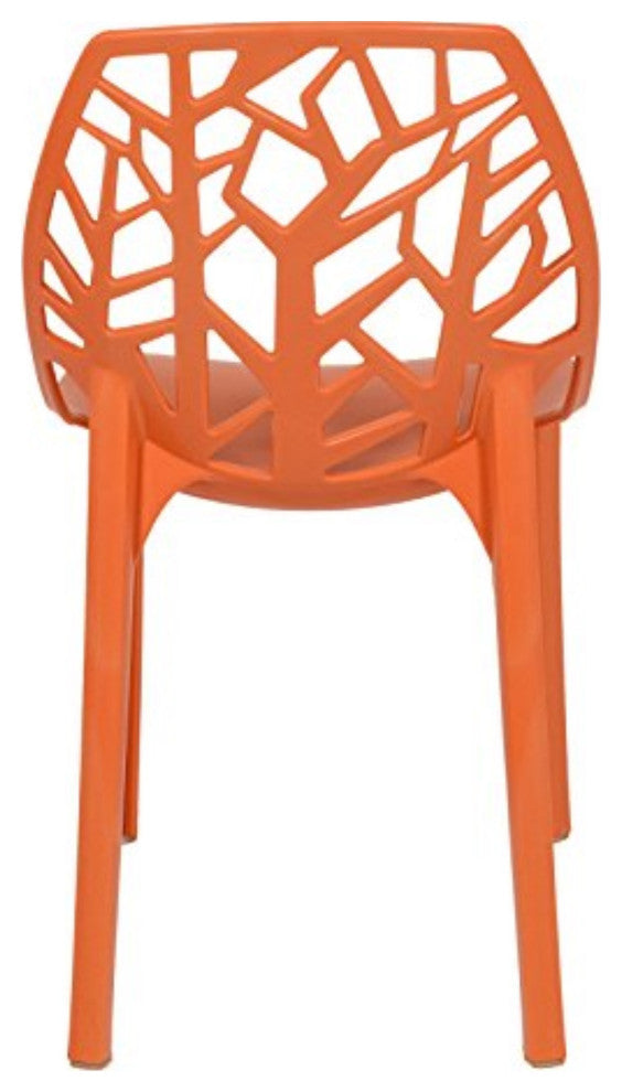 LeisureMod Modern Cornelia Dining Chair, Set of 2