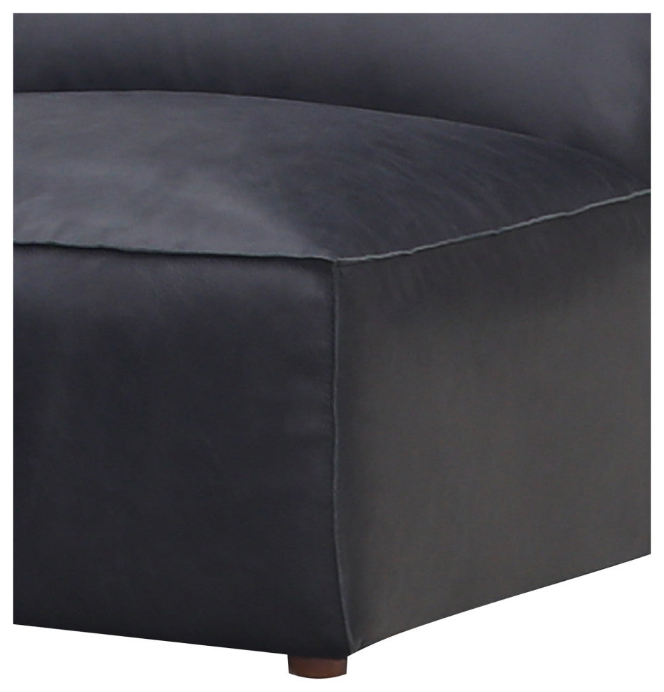Form Slipper Chair Vantage Black Leather
