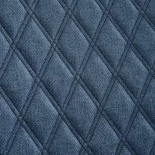 Madison Park Heston Low Armed Quilted Back Accent Chair, Navy Blue