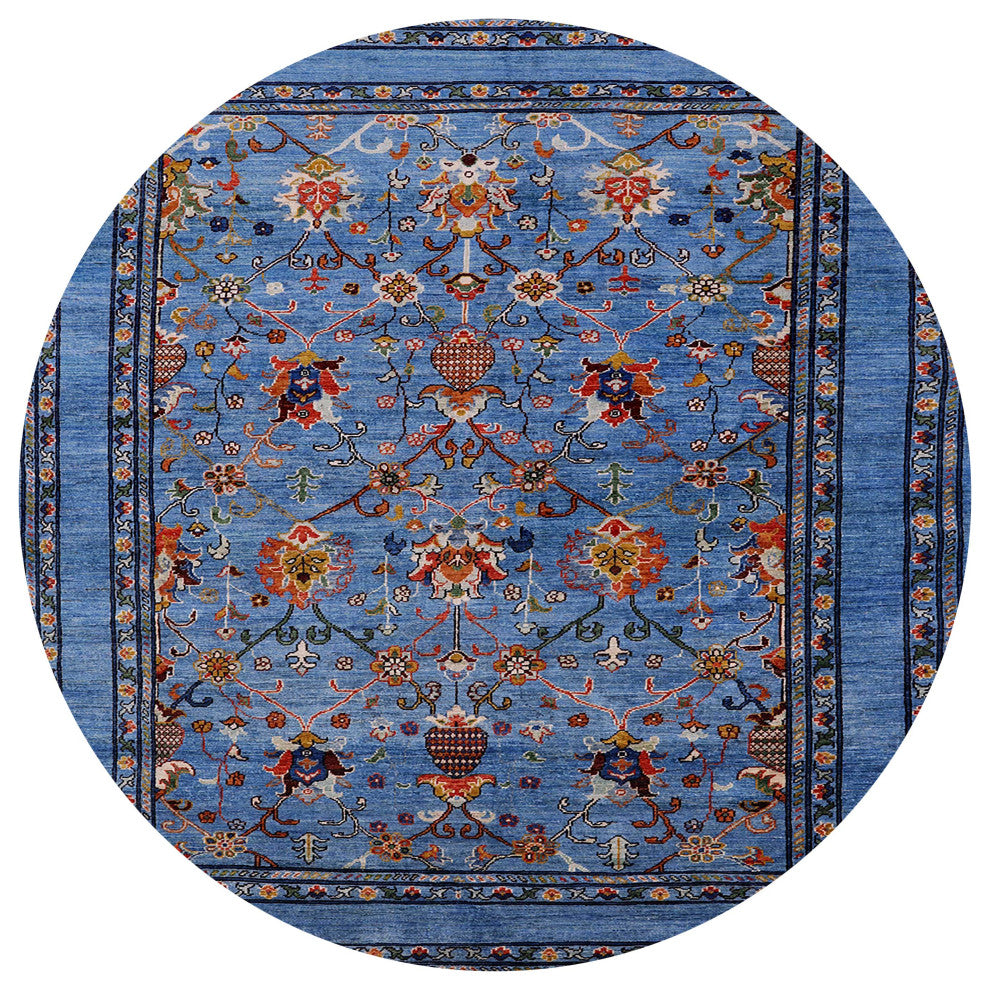 Ahgly Company Indoor Round Mid-Century Modern Area Rugs, 8' Round
