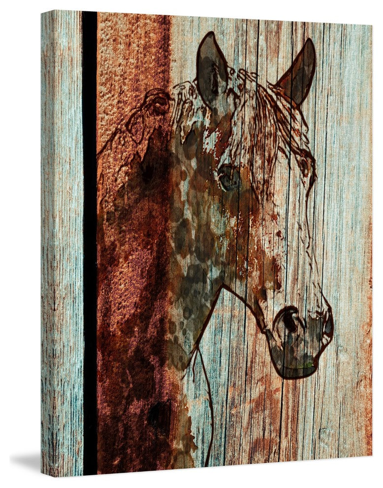 Marmont Hill, "Orange Horse" by Irena Orlov Painting on Wrapped Canvas, 40x52