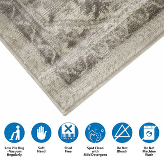 Gewnee Dakota Tiled Border Area Rug, 8'x10'