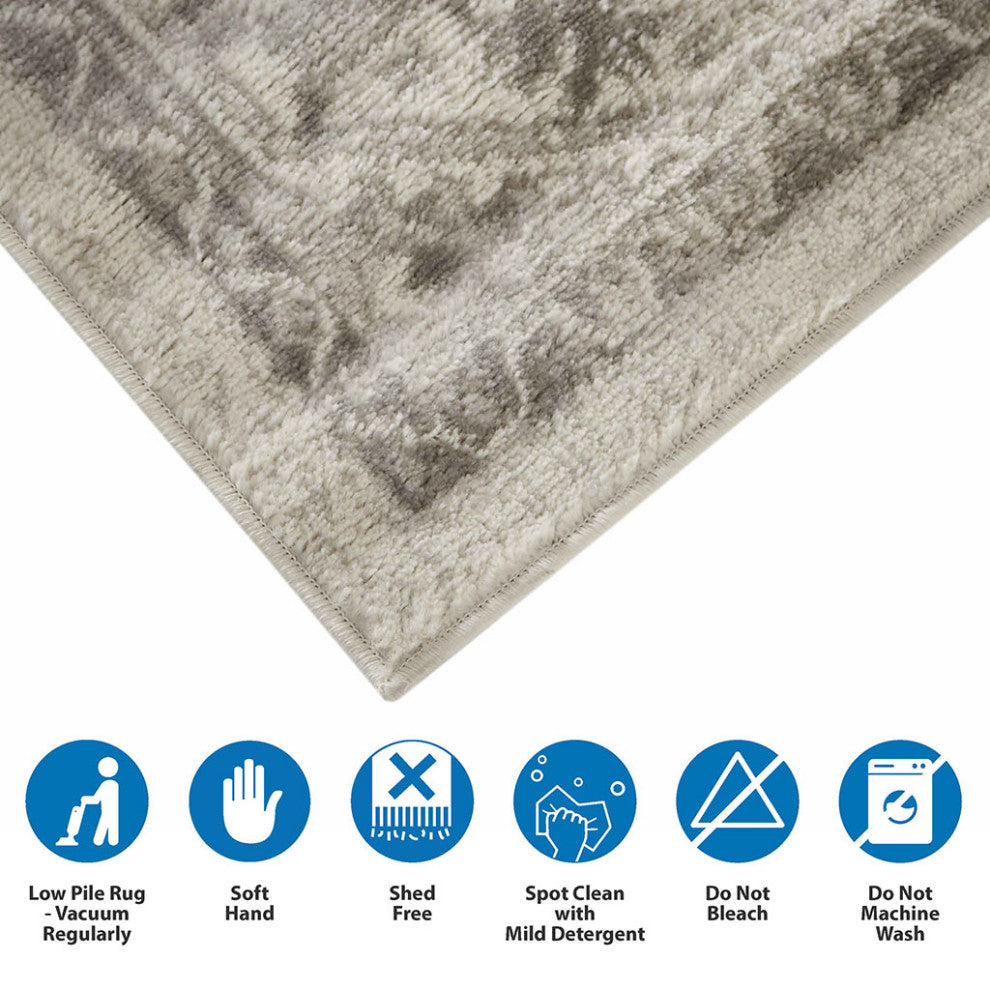 Gewnee Dakota Tiled Border Area Rug, 8'x10'
