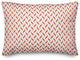 Red Zig Zag Pattern Throw Pillow