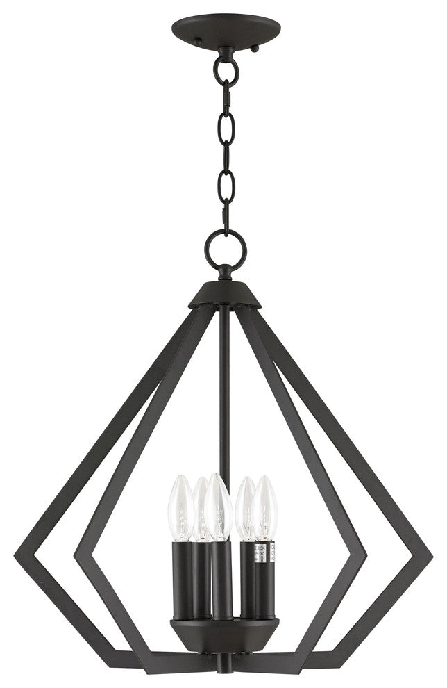 Prism 5-Light Chandelier, Bronze