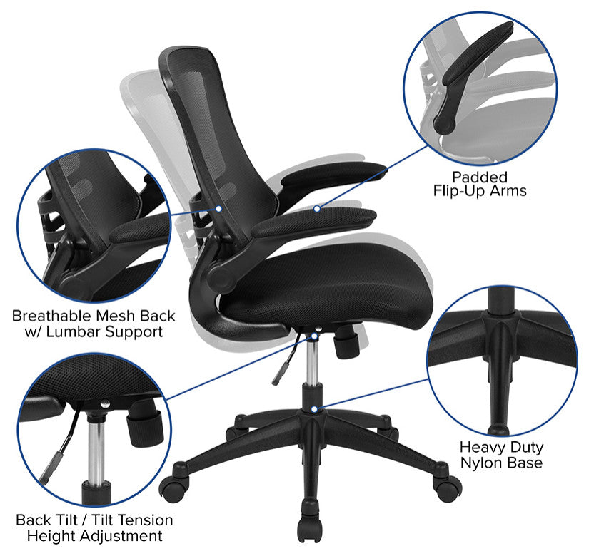 Mahogany Electric Height Adjustable Stand Up Desk with Office Chair