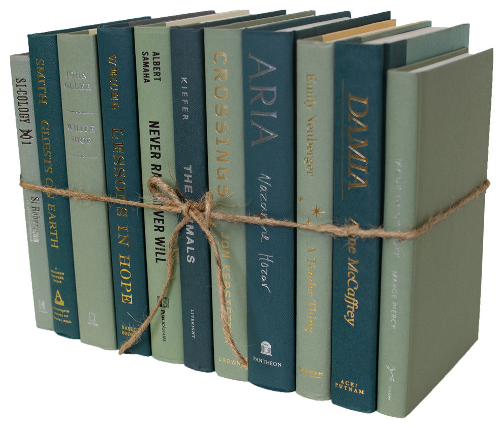 Decorative Books - Ivy Book Bundle - 1 foot of Green Books