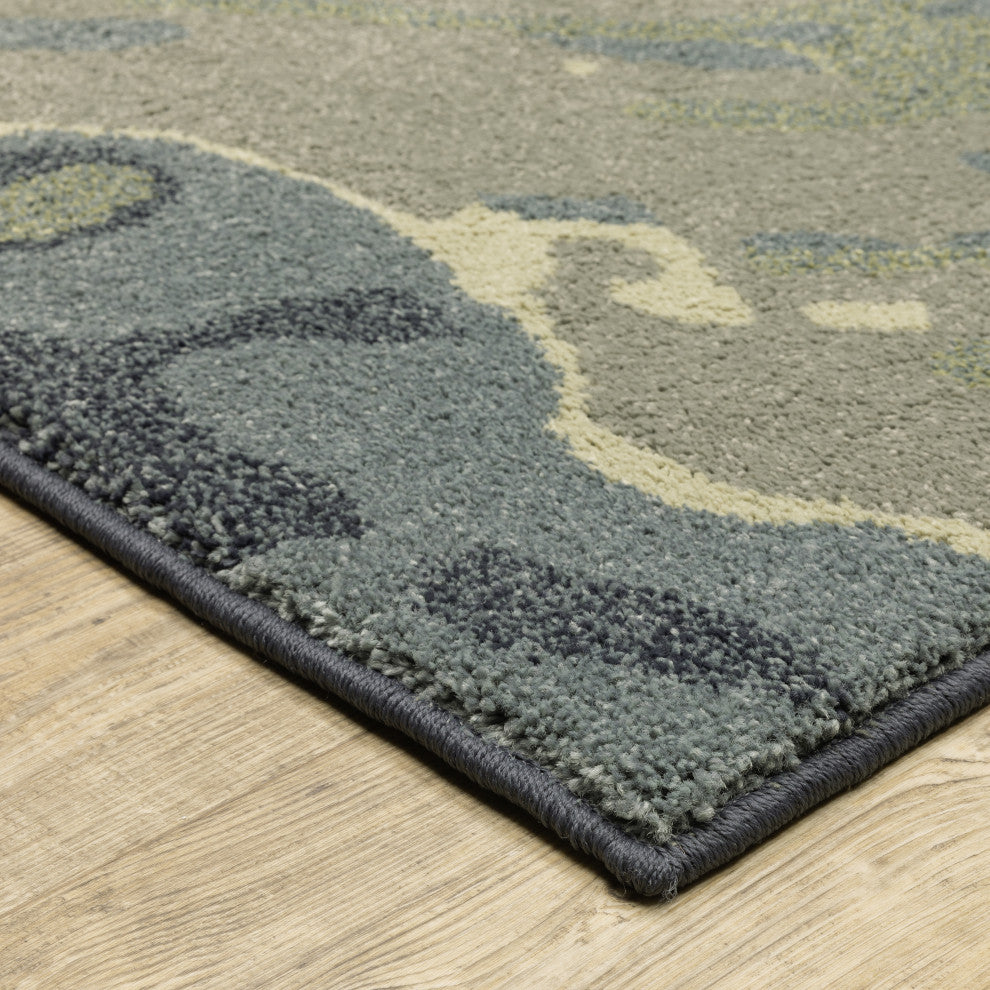 Sarasota Abstract Glacier Indoor Area Rug, Blue, 2' x 3'