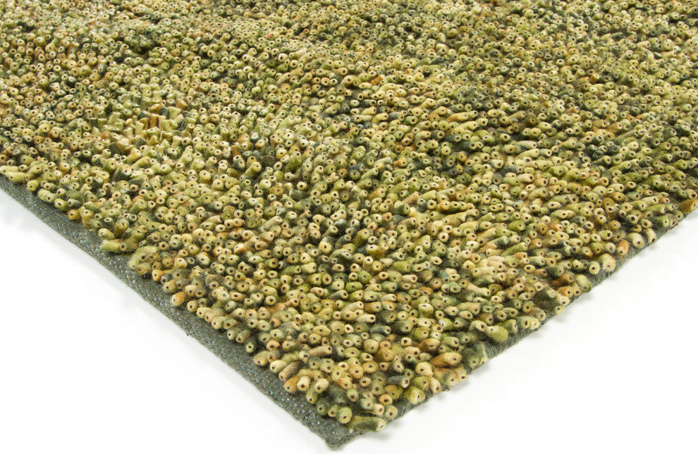 Ambiance Contemporary Area Rug, Green, 9'x13' Rectangle