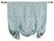 Faux Silk Quatrefoil Tie Up Shade with Blackout Lining