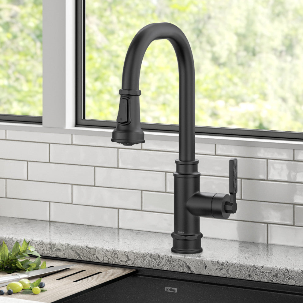 Sellette Pull-Down Kitchen Faucet, Matte Black, Model Kpf-4101mb